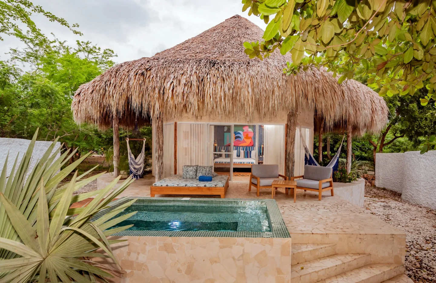 Exterior — Premium Cabaña With Plunge Pool — Blue Apple Beach, Playa Mamón, Isla Tierra Bomba